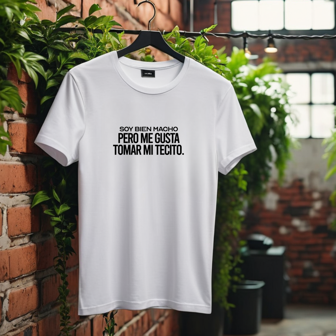 Polo Hombre Soy bien macho pero me gusta mi tecito