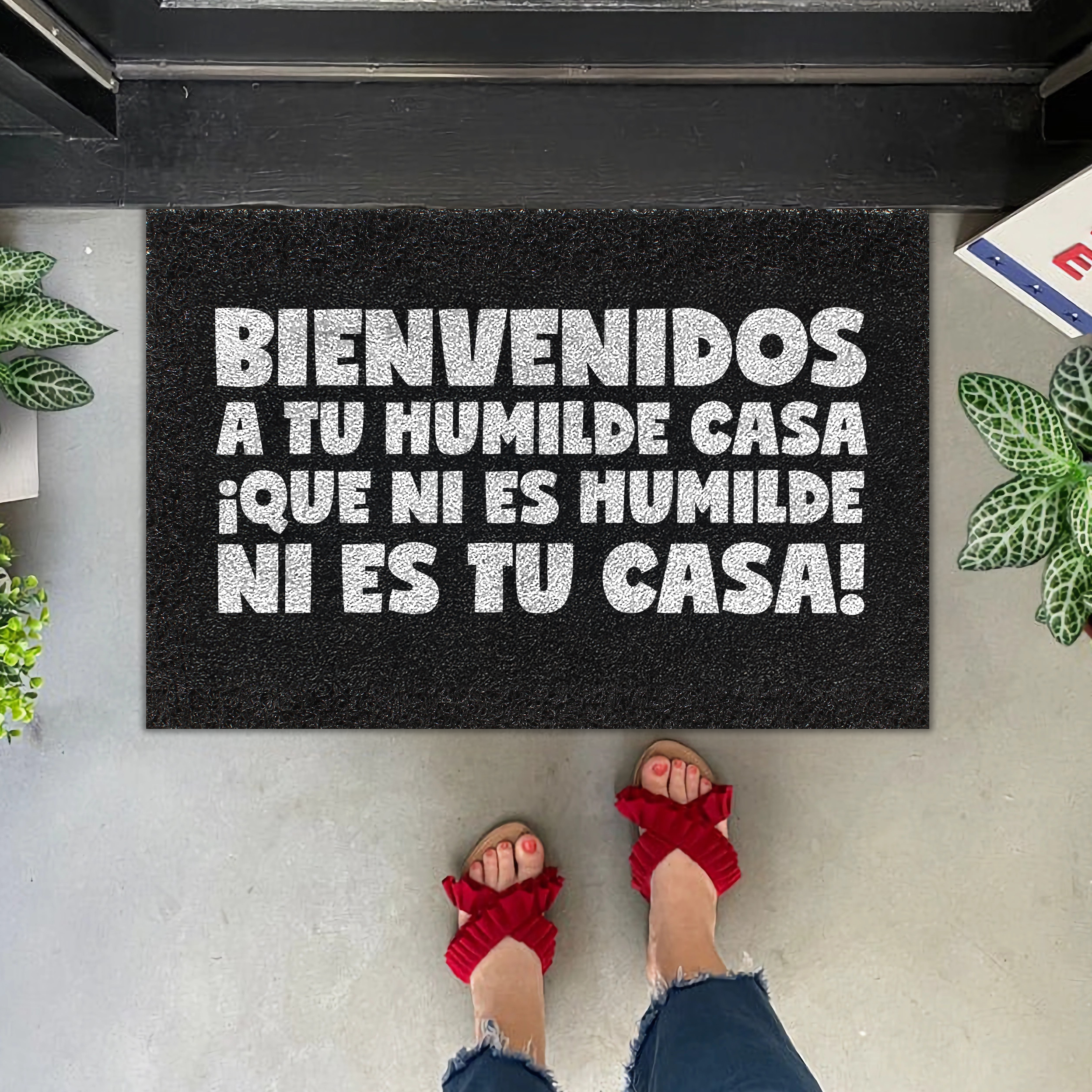 Felpudo Bienvenidos a tu humilde casa ¡que ni es humilde, ni es tu casa!