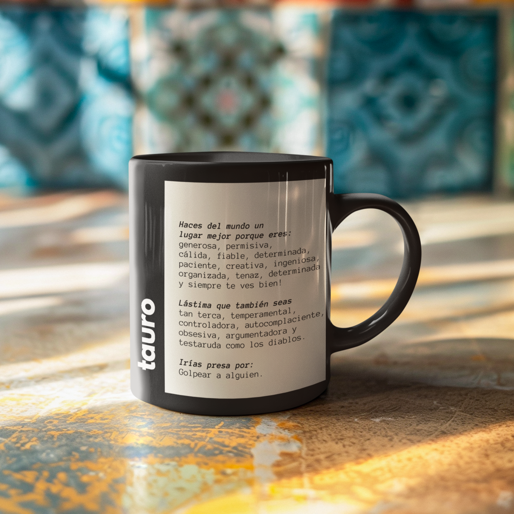 Taza Horóscopo Zodiacal - Tauro