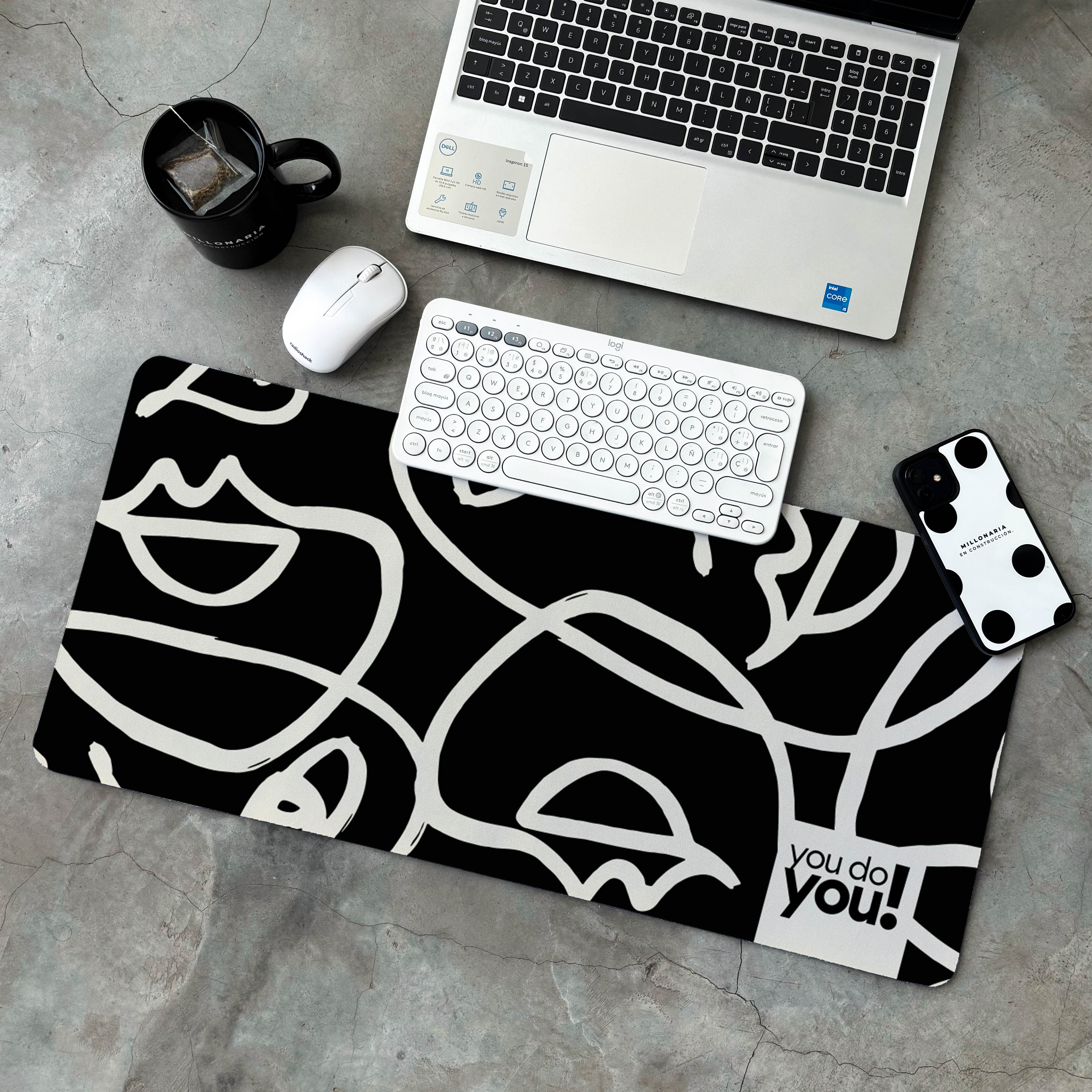 Mousepad ExtraLarge You do you! (Fondo Negro)