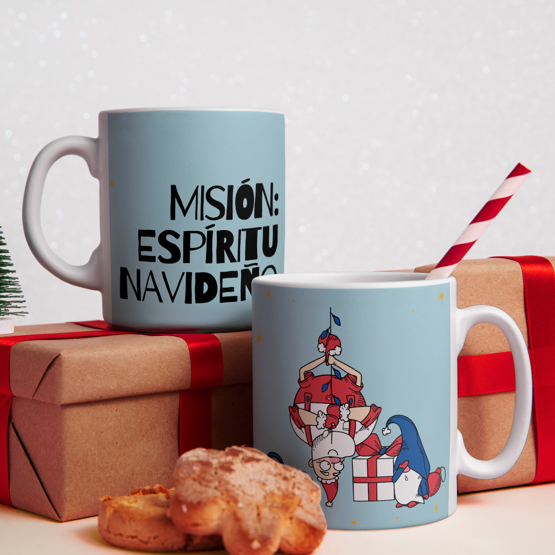 Taza Navideña - Misión: Espíritu Navideño