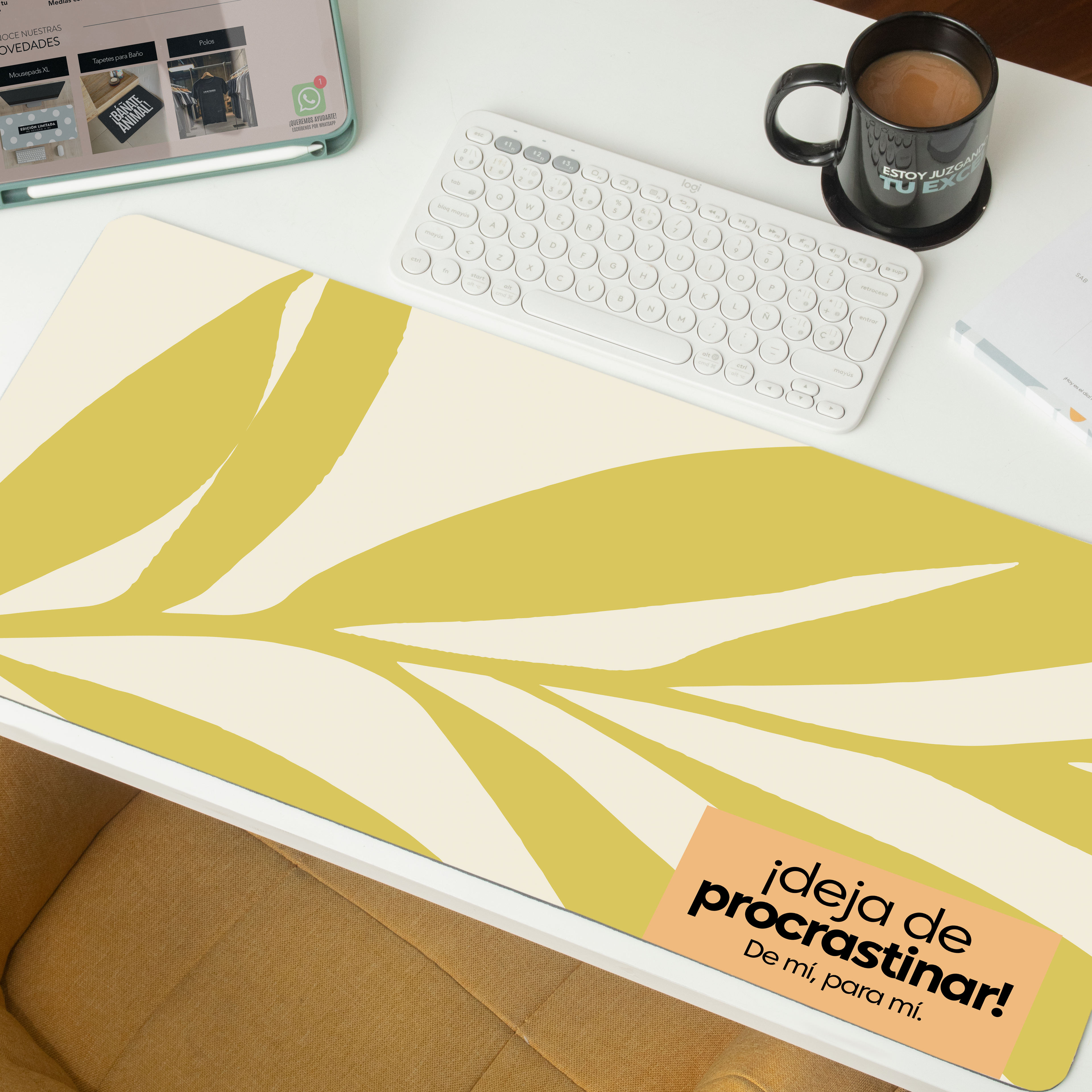 Mousepad ExtraLarge ¡Deja de procrastinar! De mí, para mí.