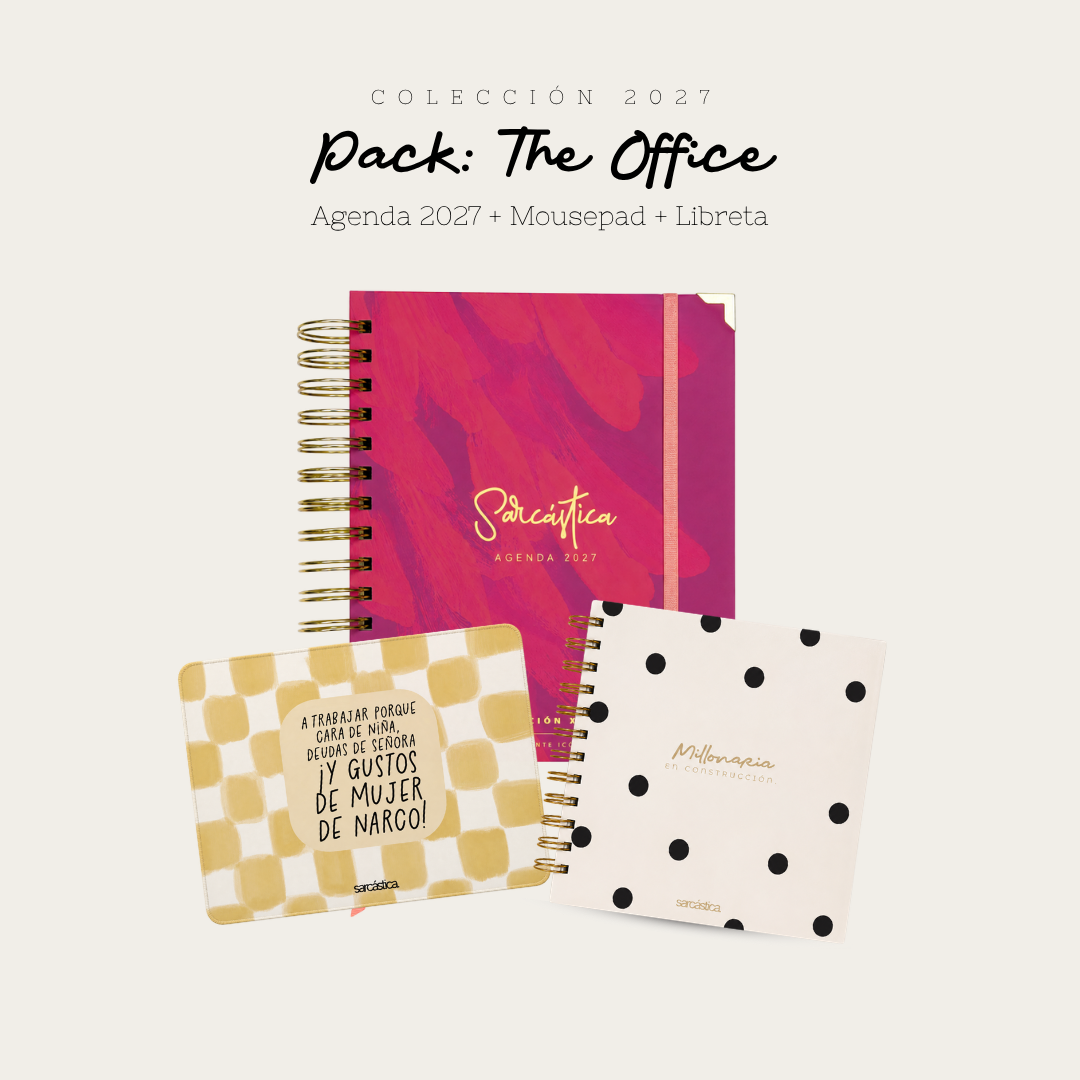 Pack Agenda: The Office (Agenda Sarcástica 2027 + Mousepad + Libreta) (PREVENTA)