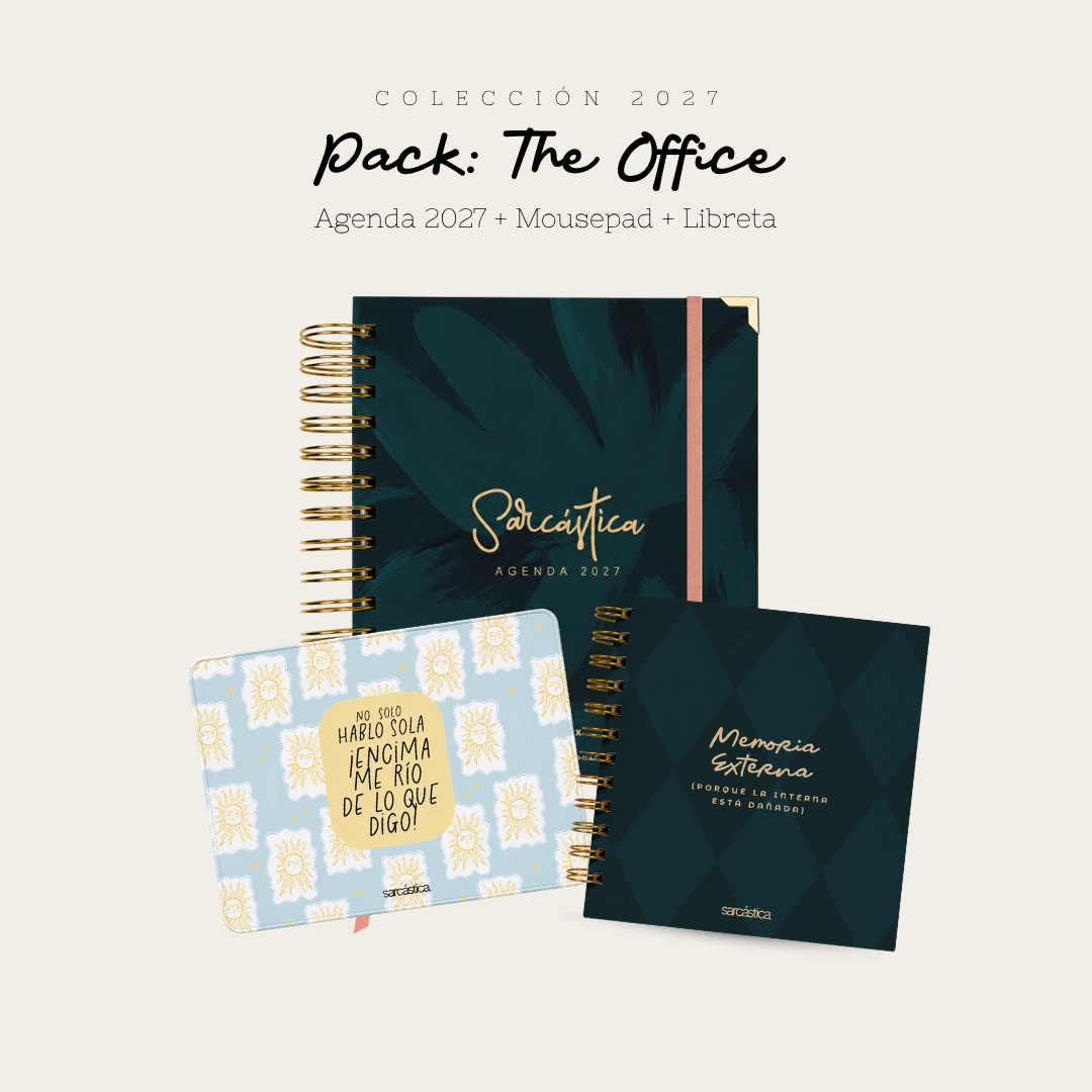 Pack Agenda: The Office (Agenda Sarcástica 2027 + Mousepad + Libreta) (PREVENTA)