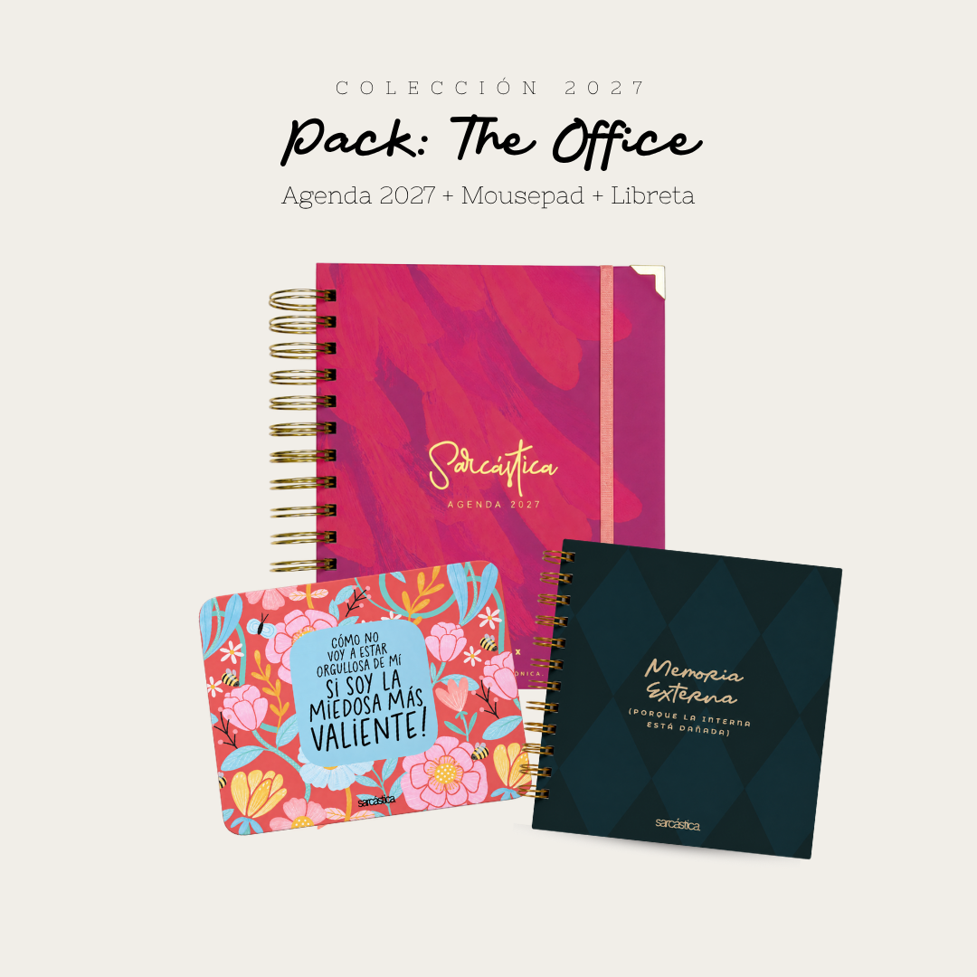 Pack Agenda: The Office (Agenda Sarcástica 2027 + Mousepad + Libreta) (PREVENTA)