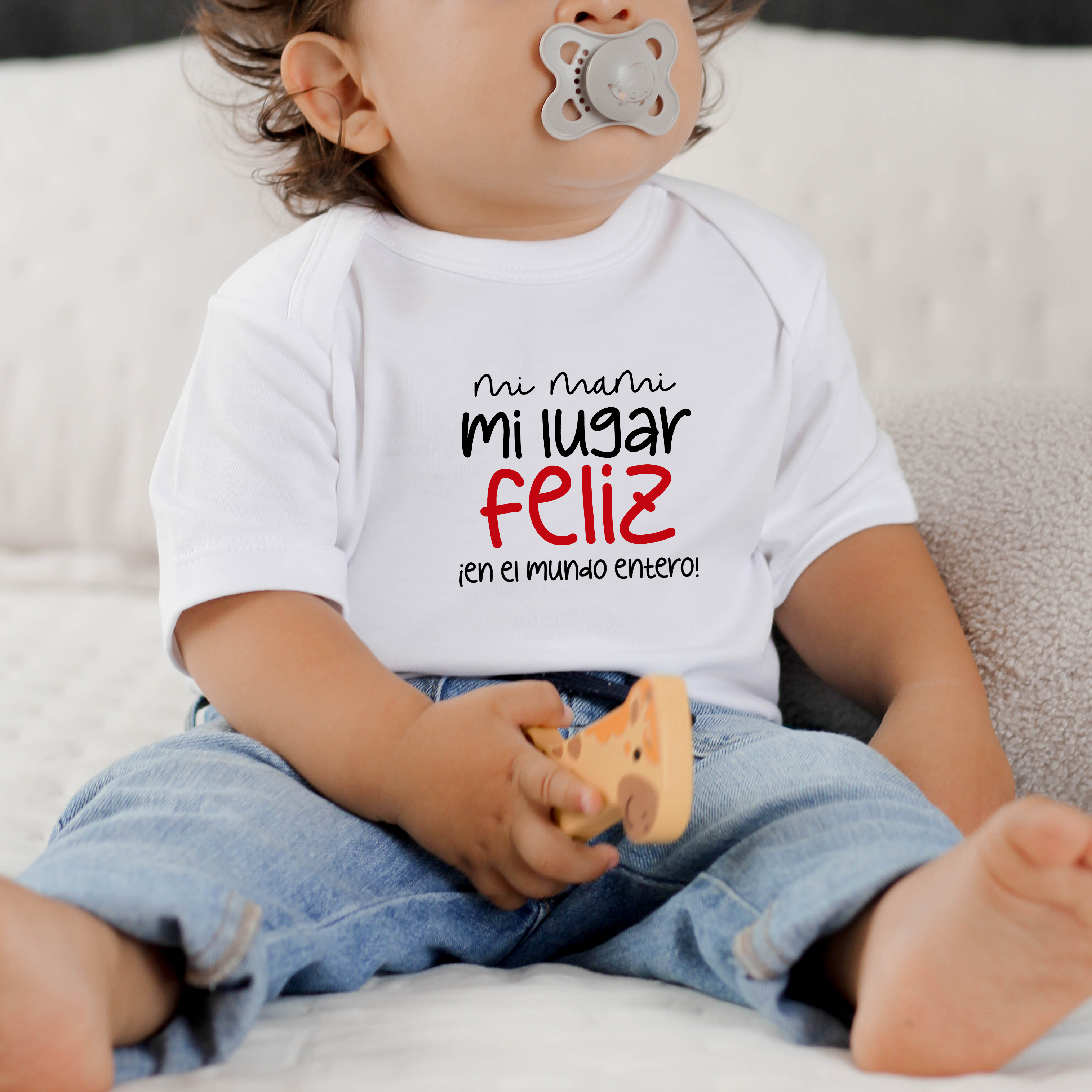 Body para bebé Mamá - Mi mami mi lugar feliz