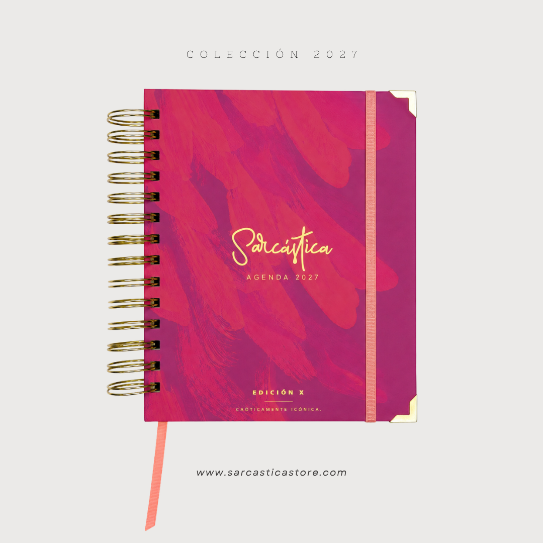 Agenda 2027 DIARIA Sarcástica - PINK FLAMINGO (PREVENTA)