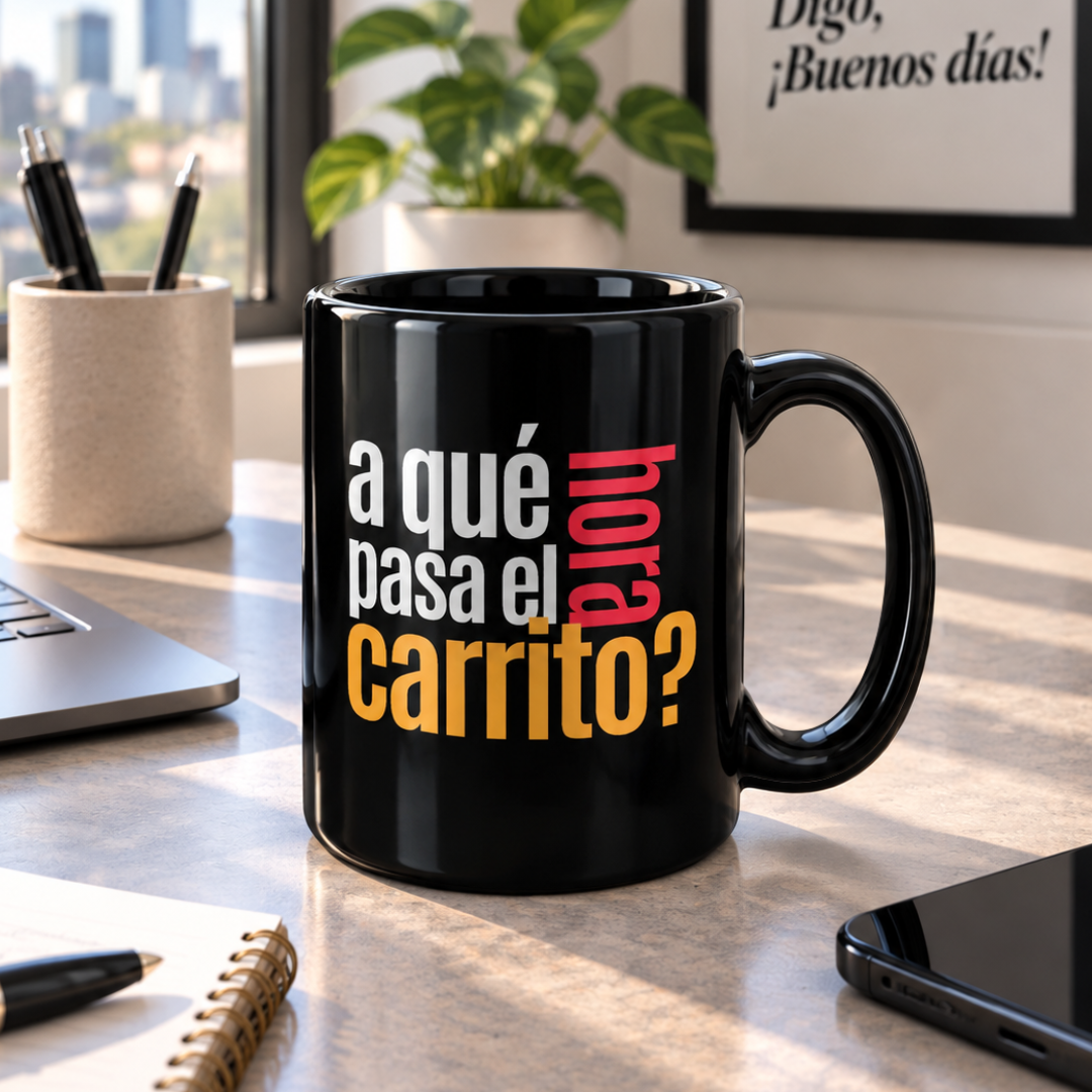 Taza Trabajo A qué hora pasa el carrito?