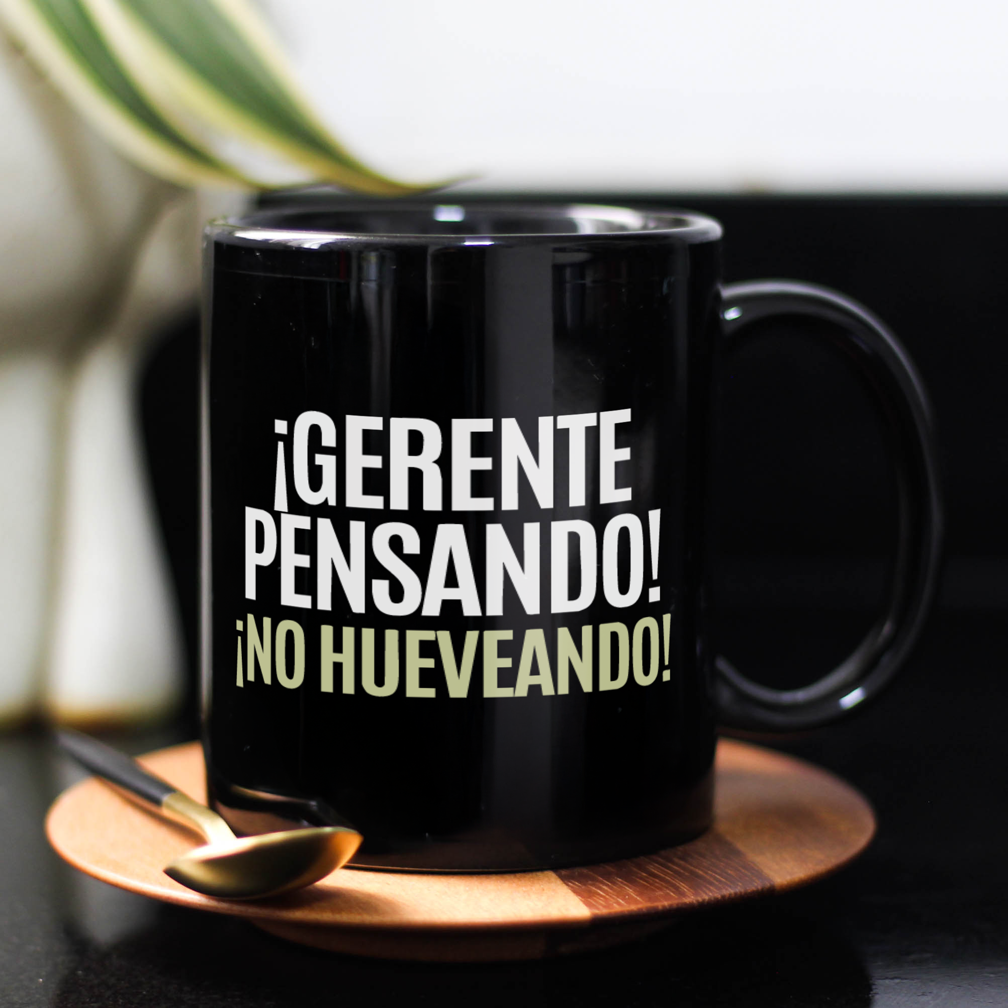 Taza Trabajo ¡Gerente pensando! ¡No hueveando!