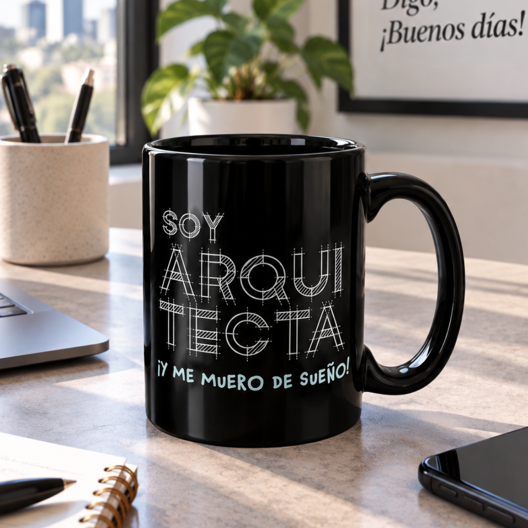 Taza Arquitecto/a ¡y me muero de sueño!