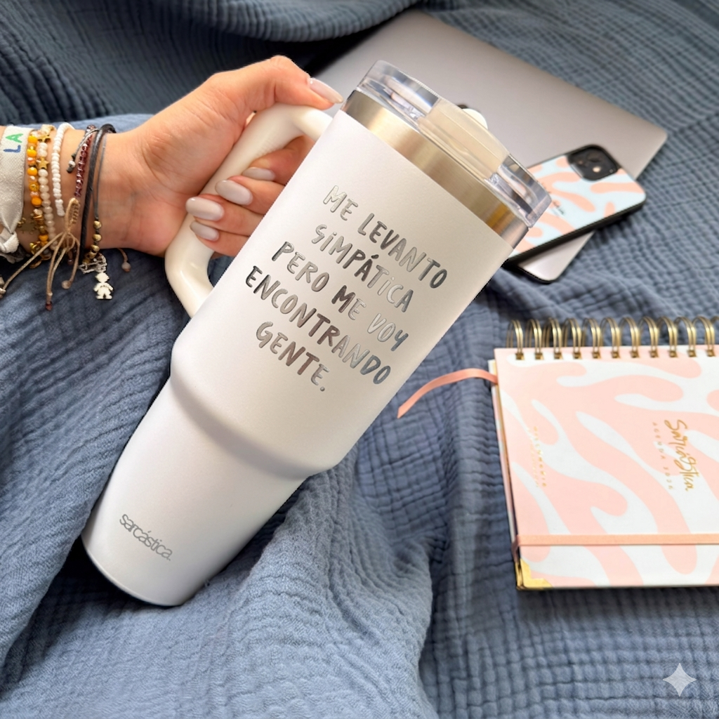 Taza Térmica PRO MAX - Me levanto simpática