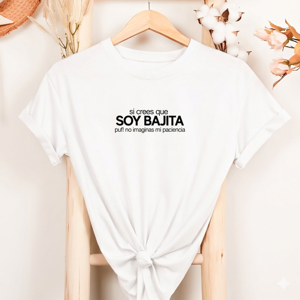 Polo Mujer Si crees que soy bajita puf! no imaginas mi paciencia