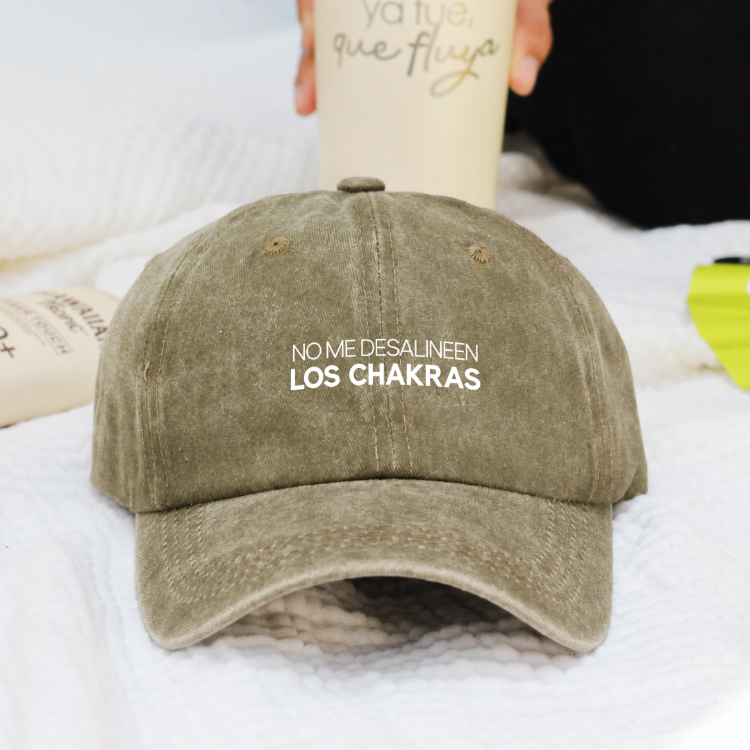 Gorra Washed - No me desalineen los chakras