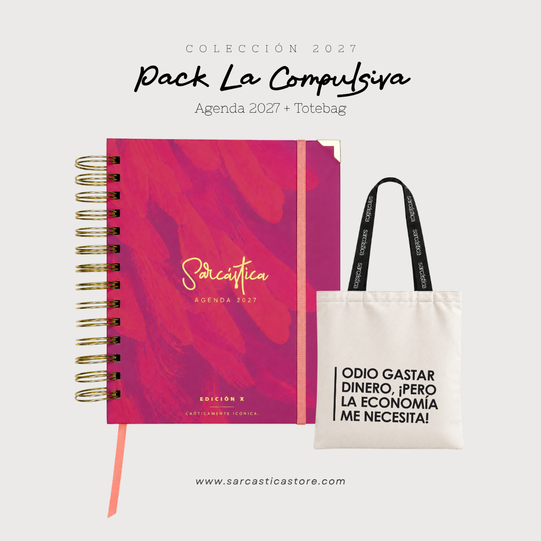Pack Agenda: La Compulsiva (Agenda Sarcástica 2027 + Totebag) (PREVENTA)