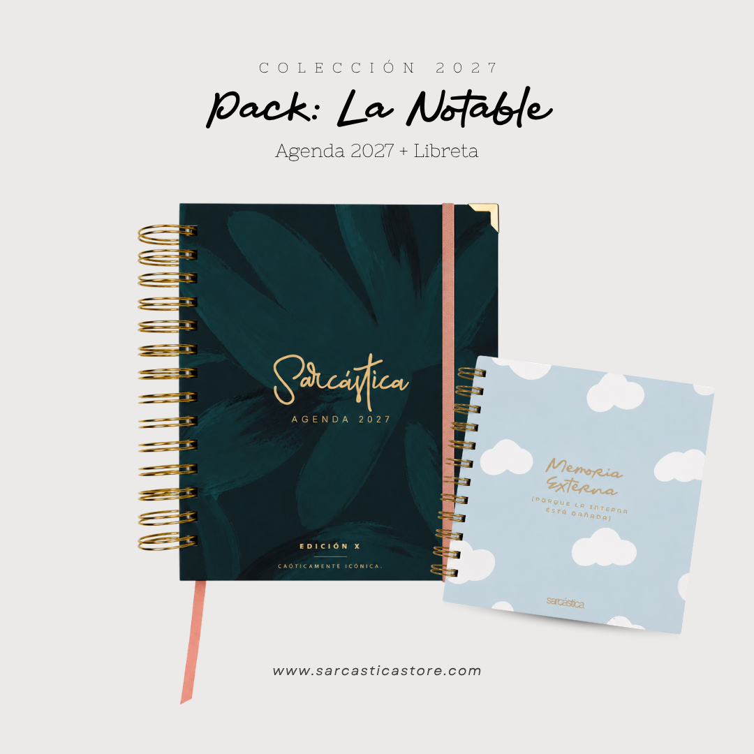 Pack Agenda: La Notable (Agenda Sarcástica 2027 + Libreta Premium) (PREVENTA)