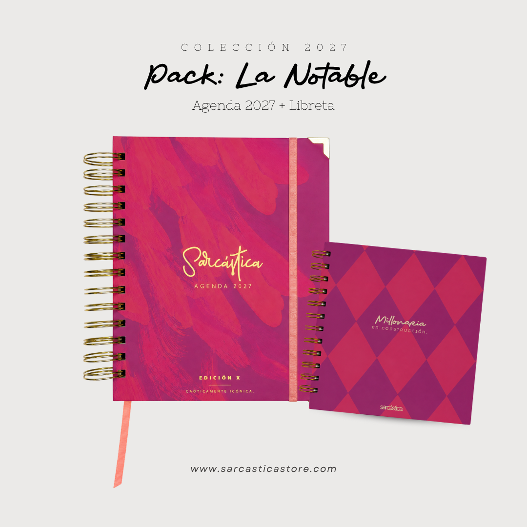Pack Agenda: La Notable (Agenda Sarcástica 2027 + Libreta Premium) (PREVENTA)
