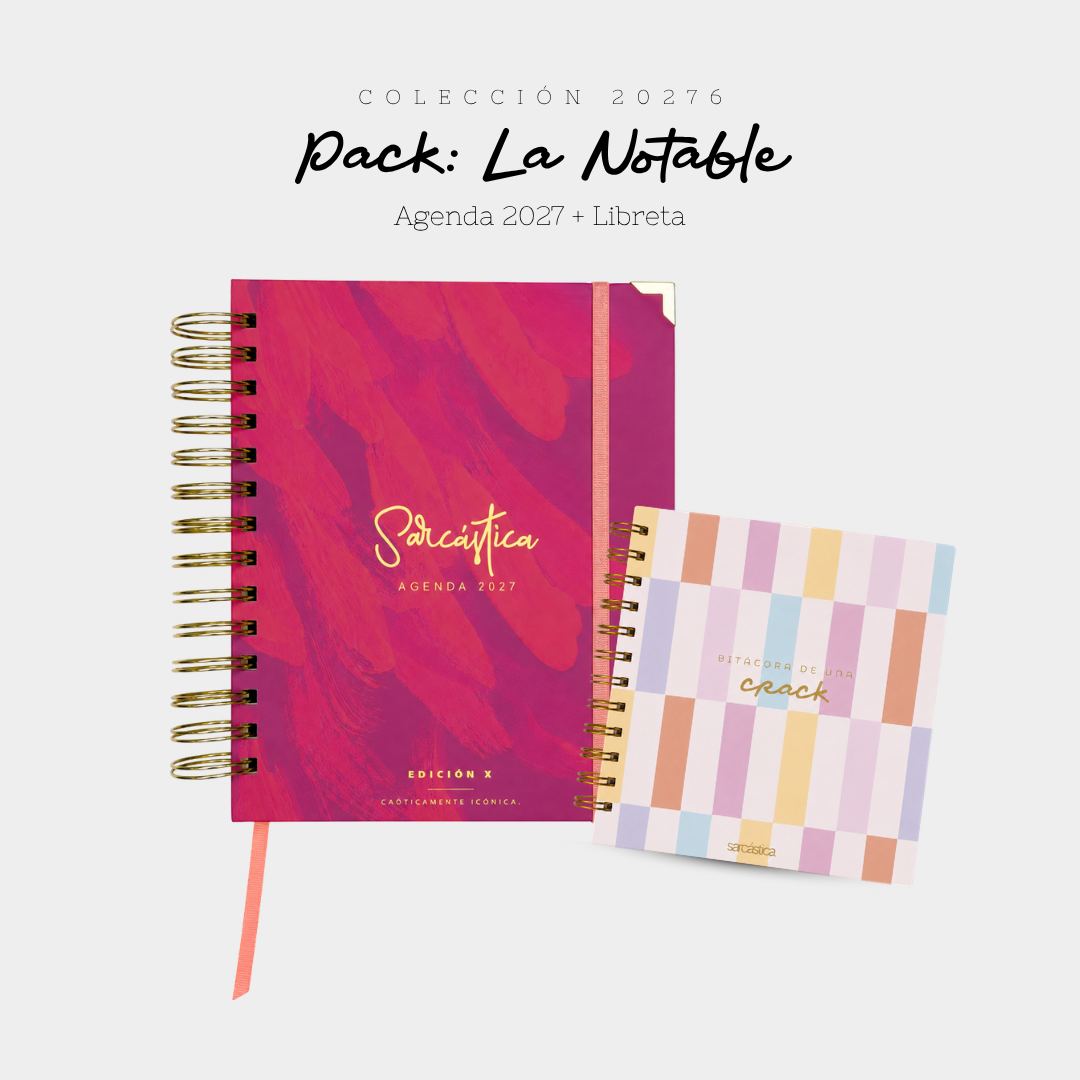 Pack Agenda: La Notable (Agenda Sarcástica 2027 + Libreta Premium) (PREVENTA)
