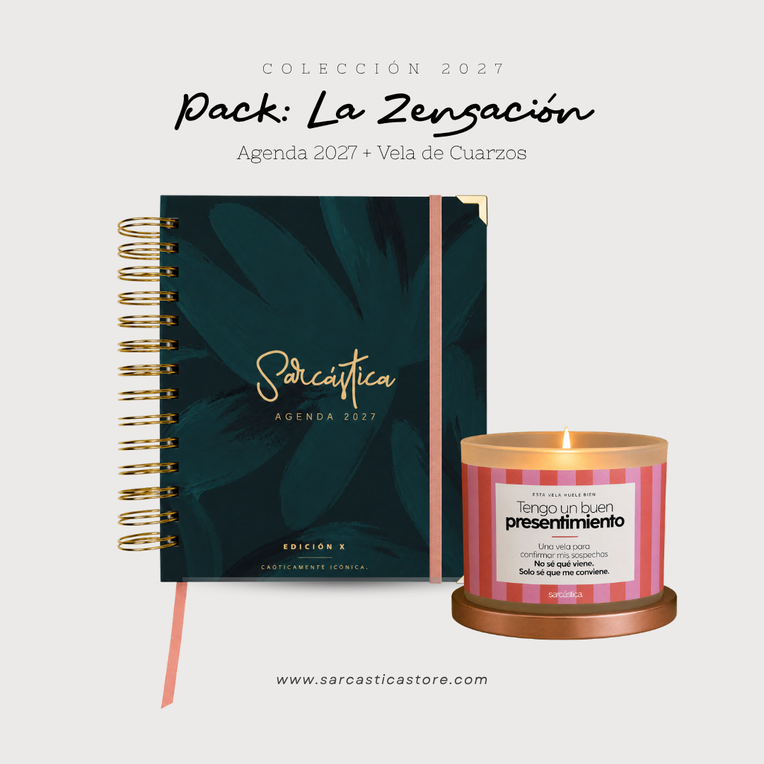 Pack Agenda: La Zensación (Agenda Sarcástica 2027 + Vela) (PREVENTA)