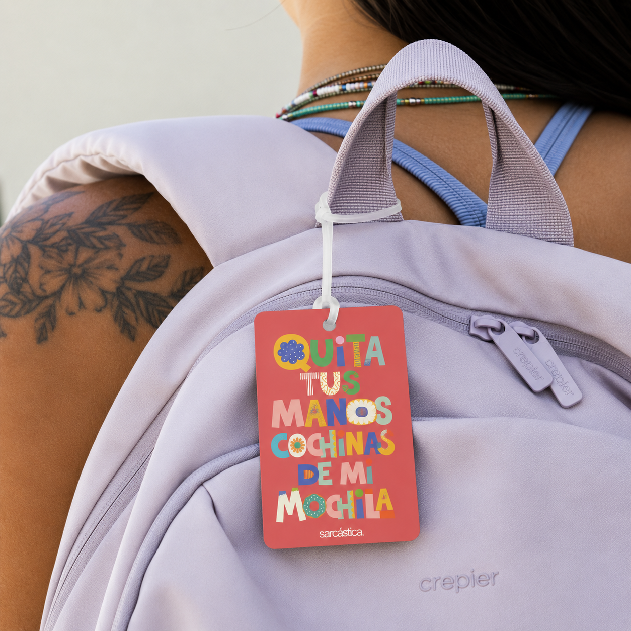 Tags de Mochila Escolar - Quita tu manos cochinas de mi mochila