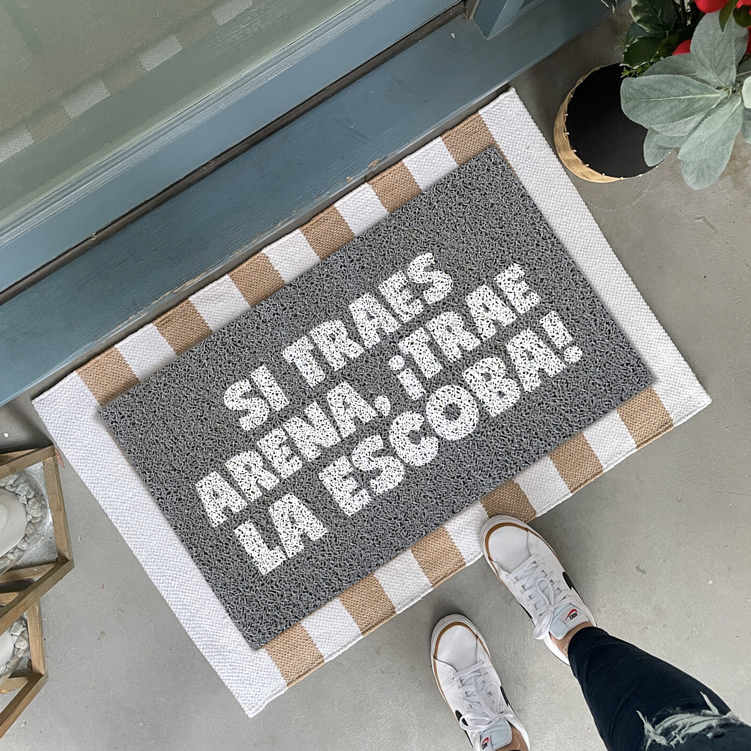Felpudo Verano ¡Si traes arena, trae la escoba!
