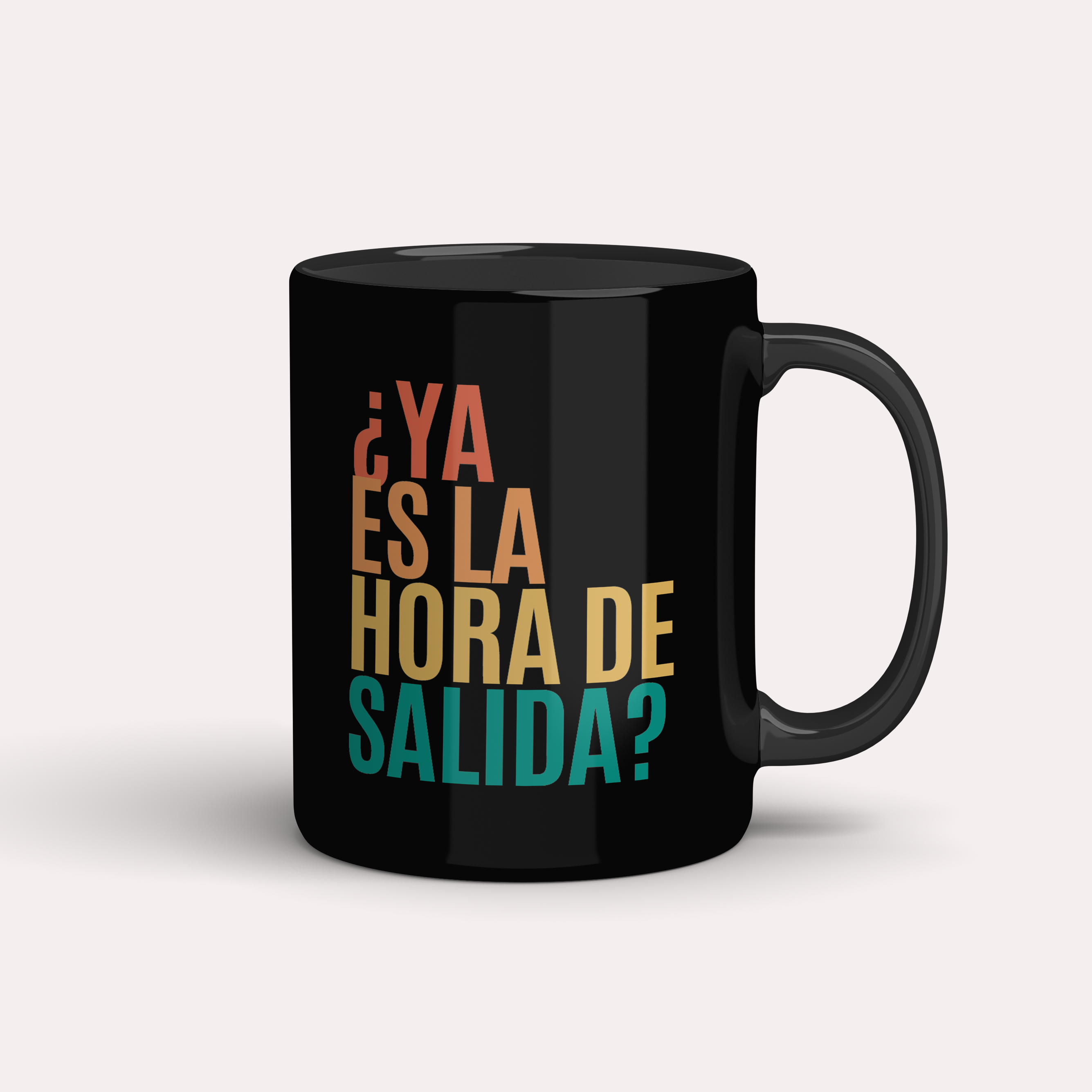 Taza ¿Ya es la hora de salida?