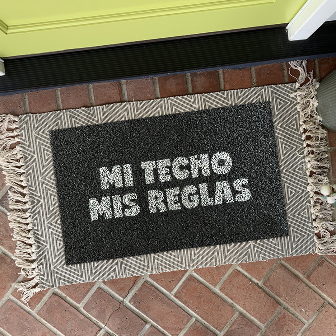 Felpudo Papá Mi techo mis reglas