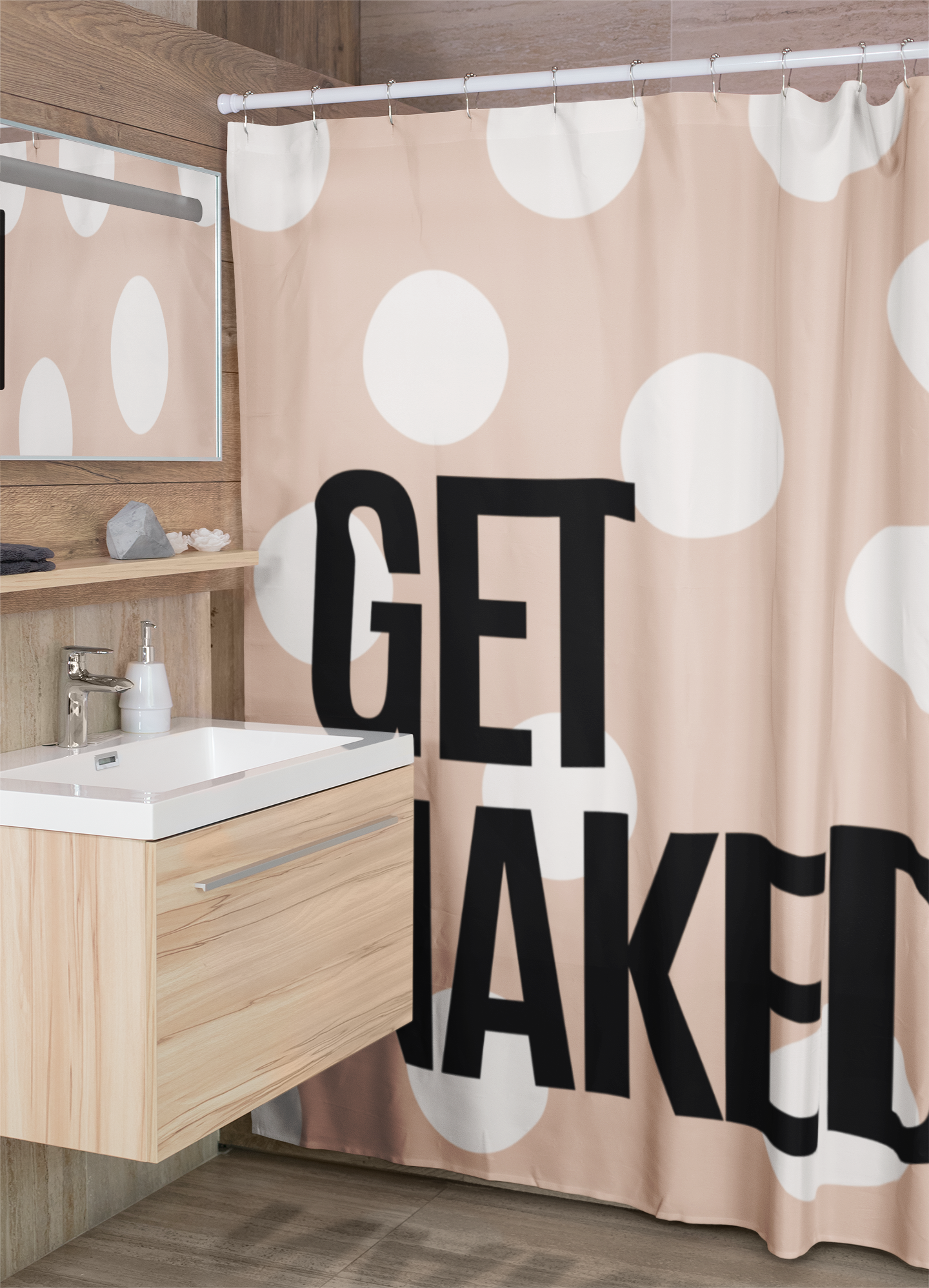 Cortina de Baño: Get Naked!