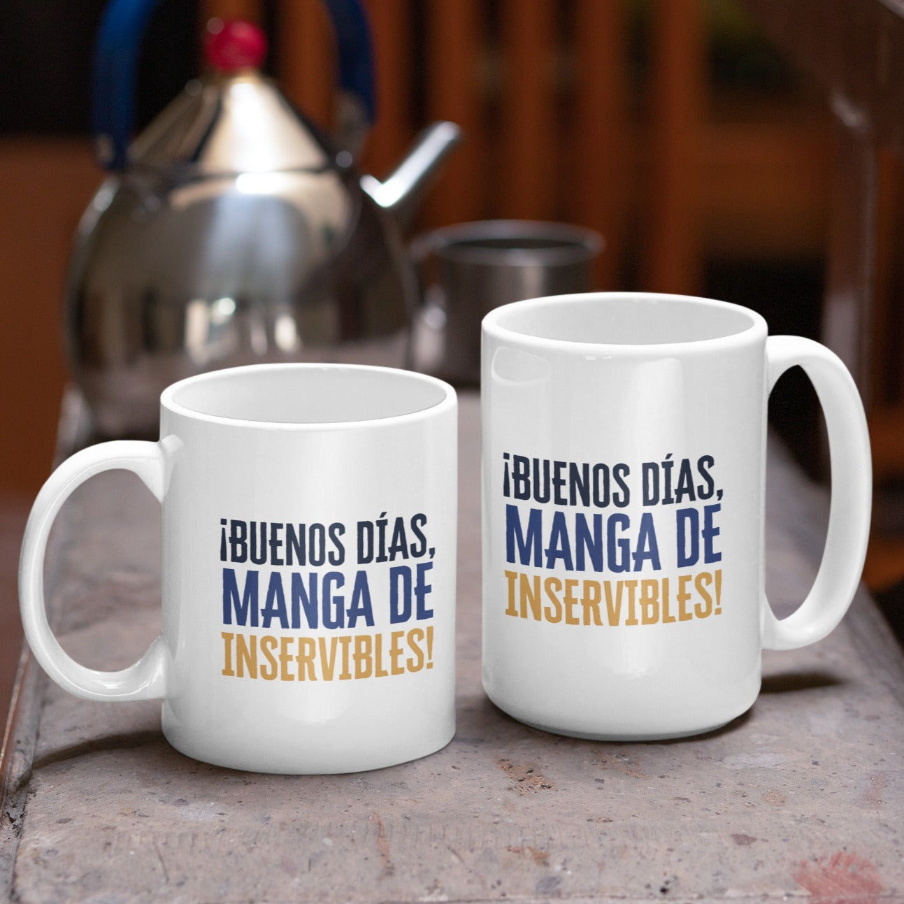 Taza ¡Buenos días, manga de inservibles!