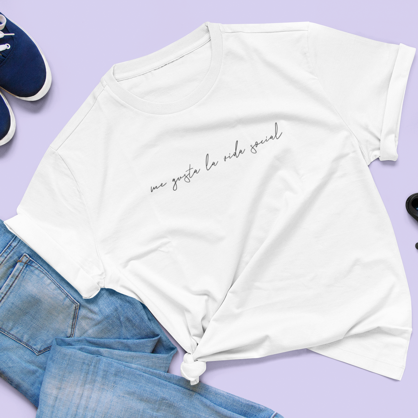 Polo Mujer "Me gusta la vida social"