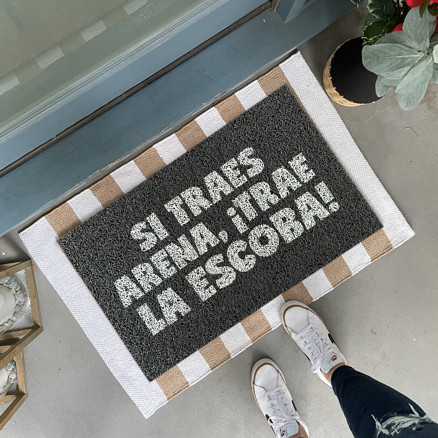 Felpudo Verano ¡Si traes arena, trae la escoba!
