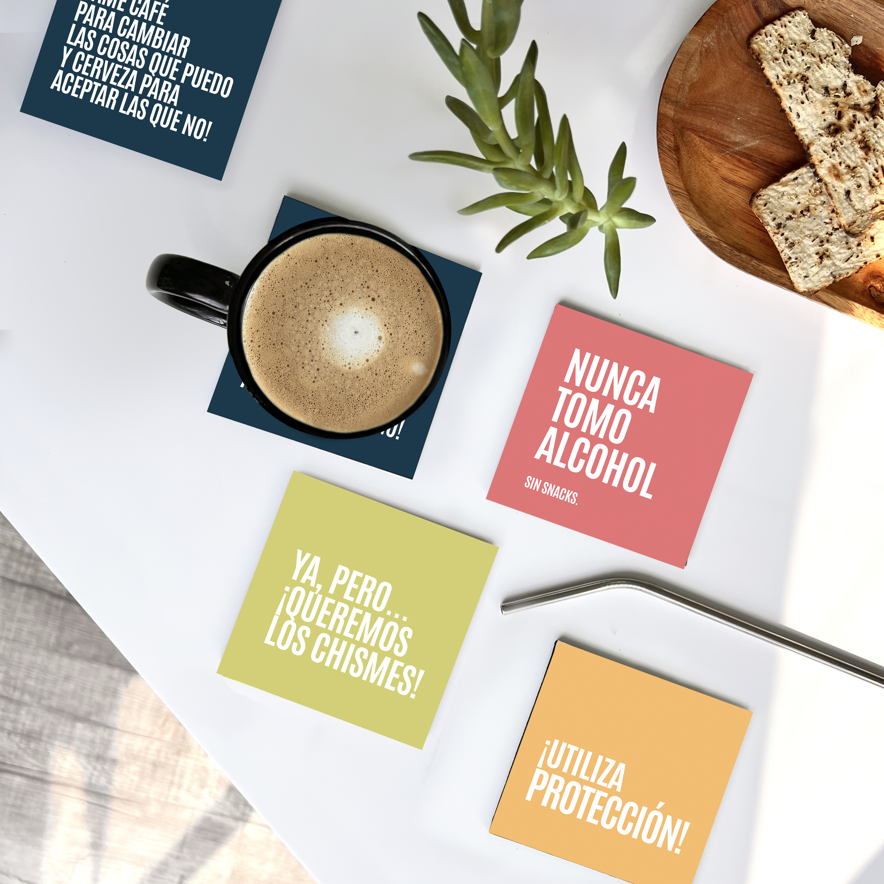 Colección Posavasos Color "Queremos los chismes"