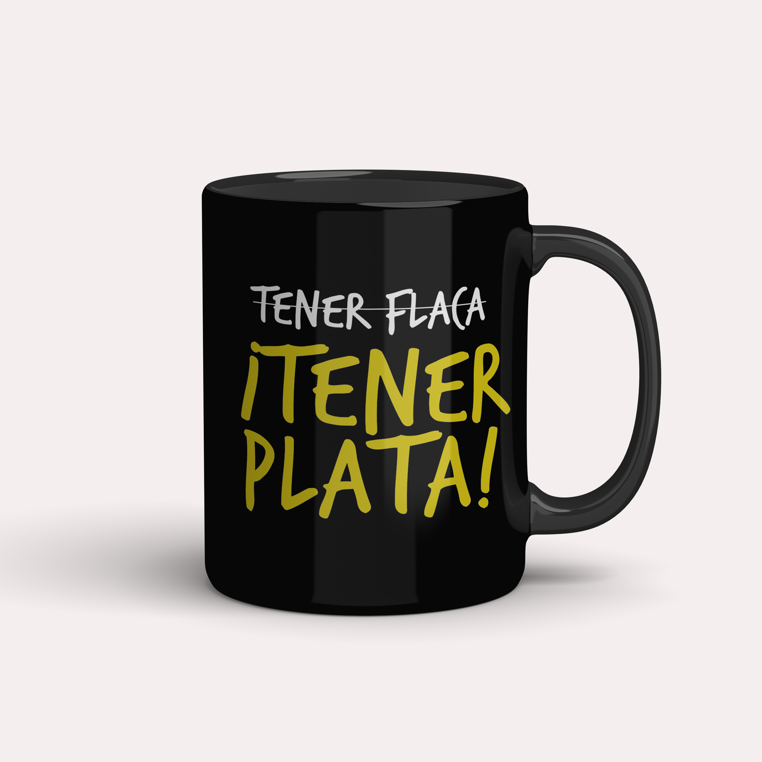 Taza San Solterín ¡Tener plata!
