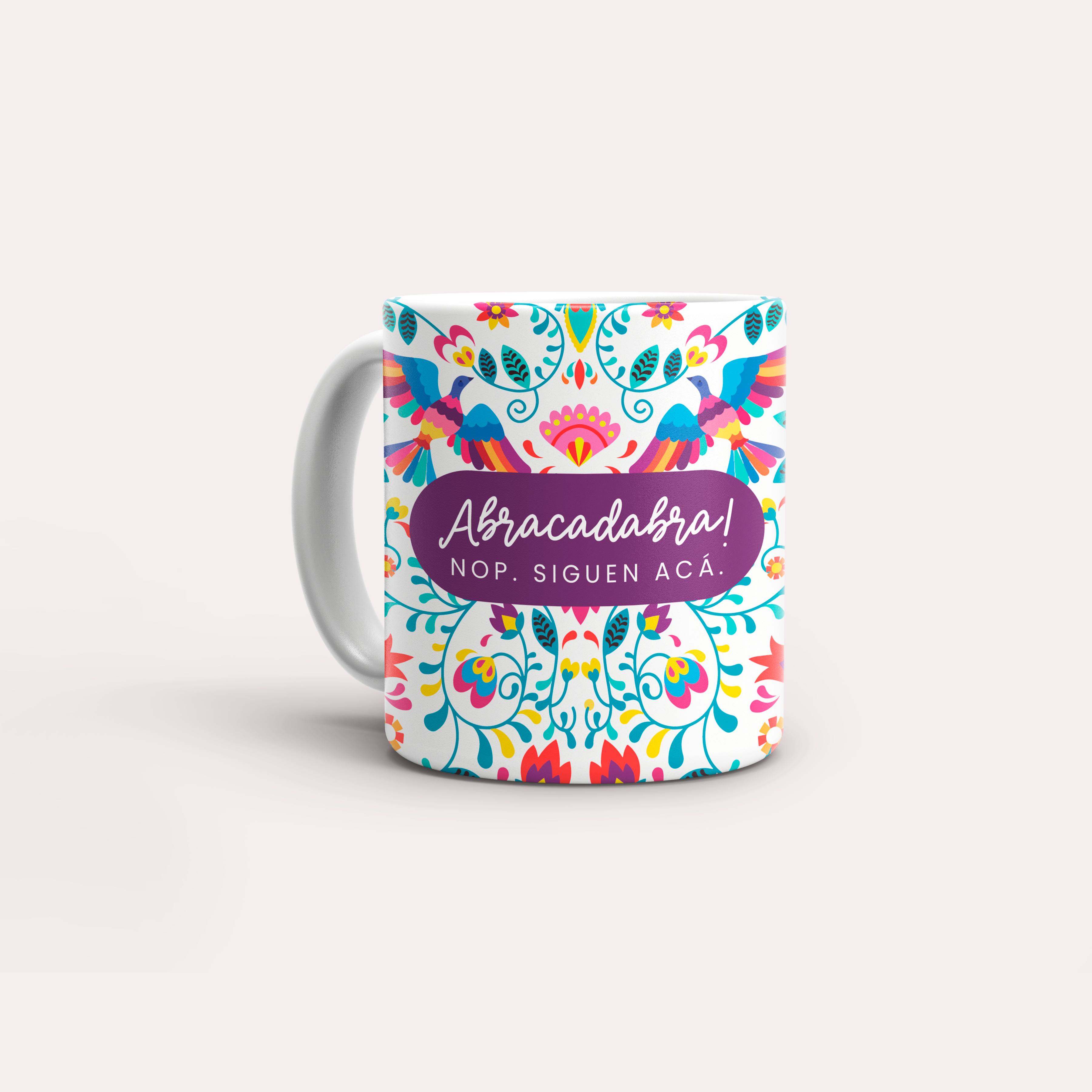 Taza ¡Abracadabra! Nop. Siguen acá.