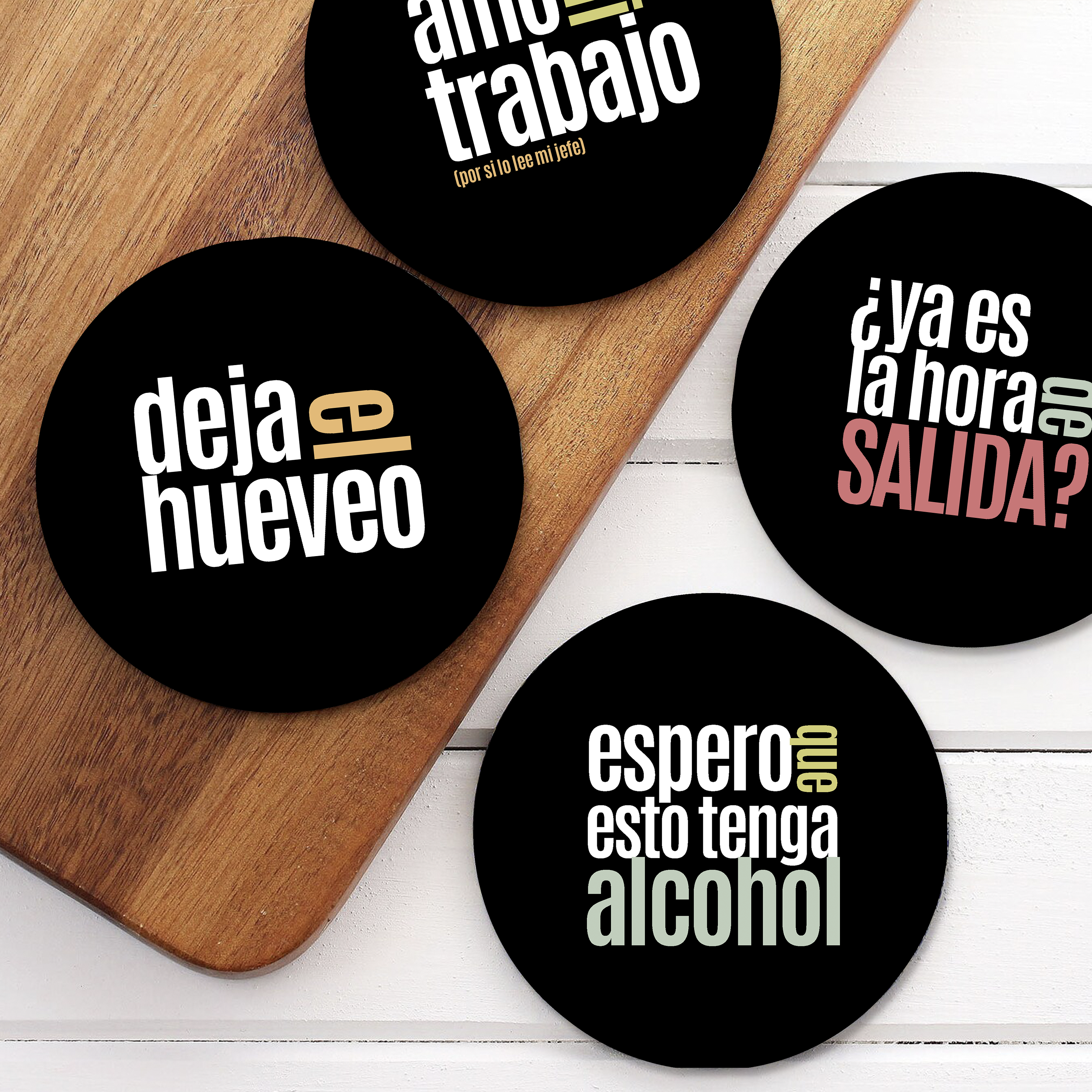 Colección Posavasos Amo mi trabajo