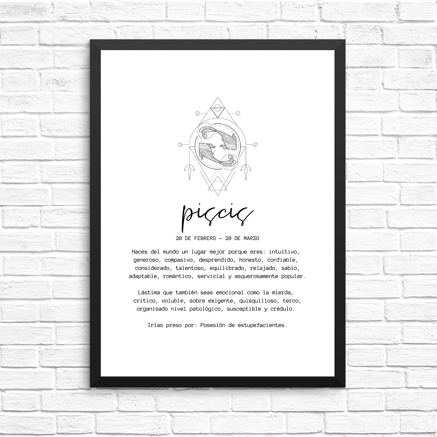 Cuadro Piscis Hombre