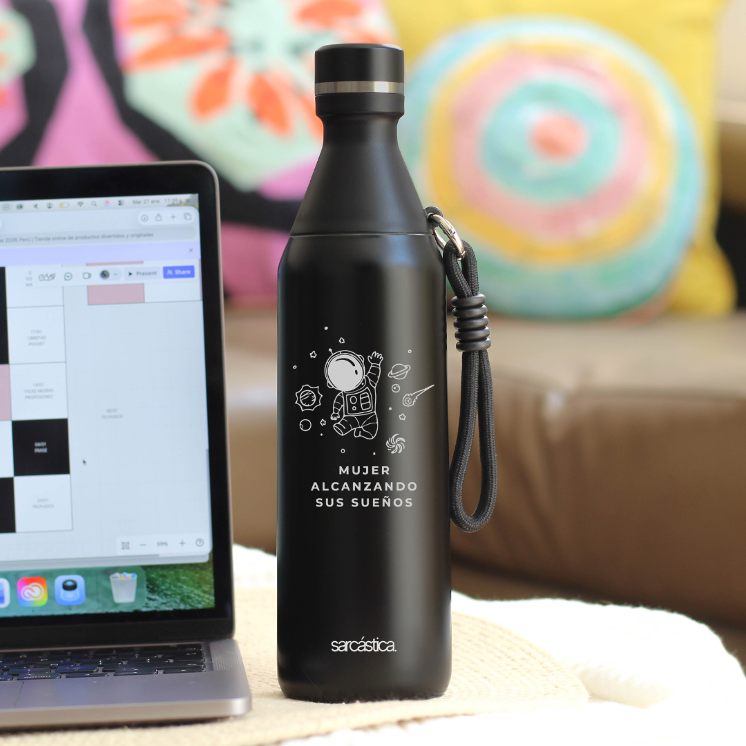 Botellas de Agua - Mujer alcanzando sus sueños