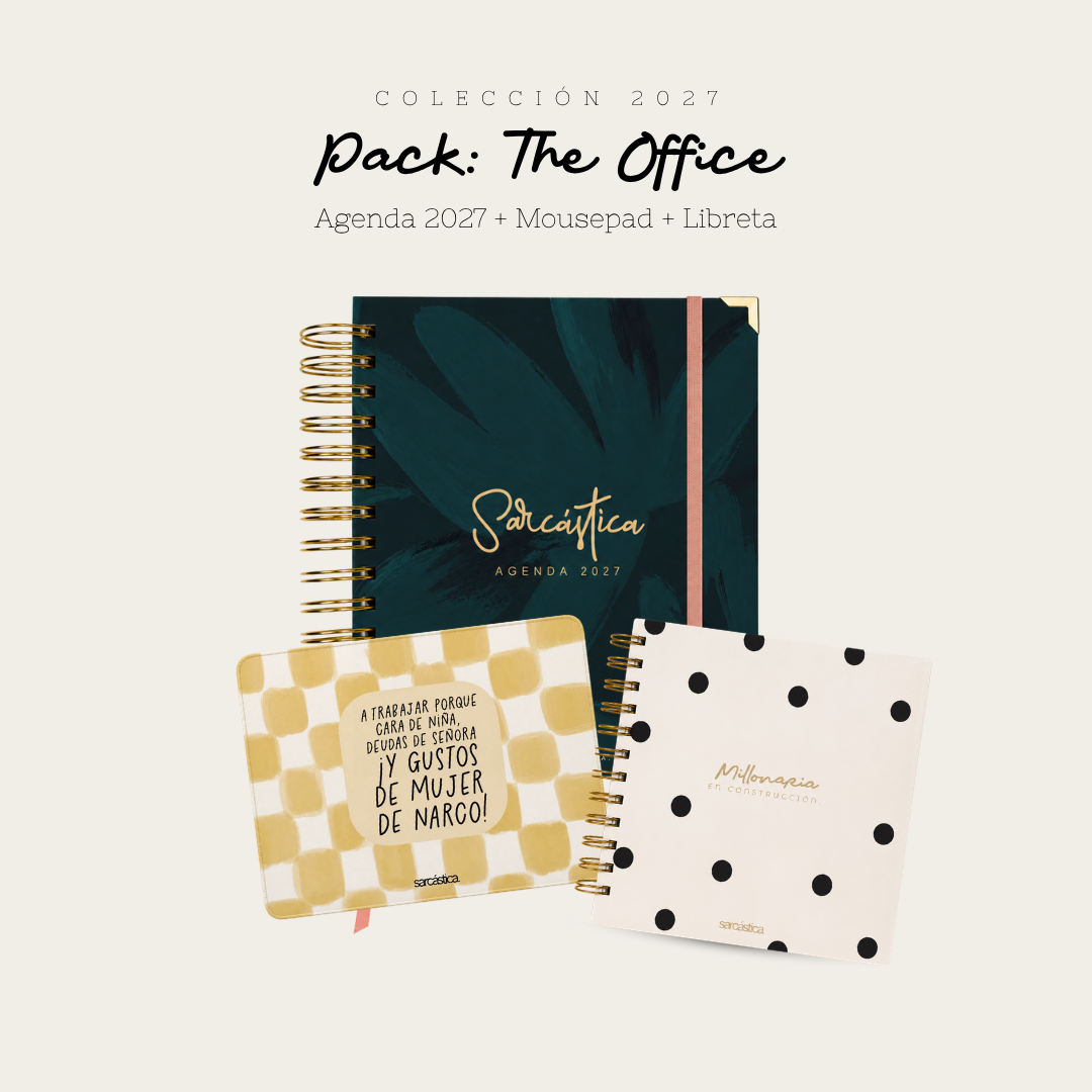 Pack Agenda: The Office (Agenda Sarcástica 2027 + Mousepad + Libreta) (PREVENTA)