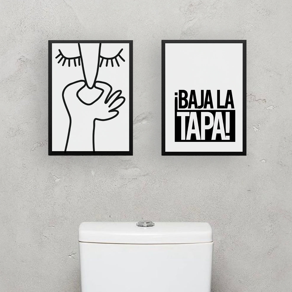 Cuadro de Baño Huele a Poto!