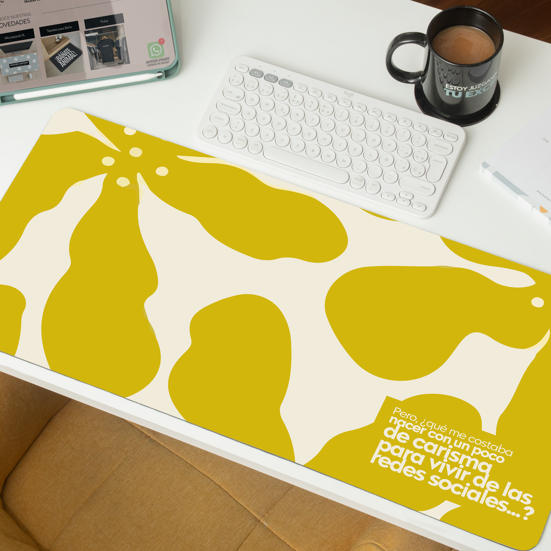 Mousepad ExtraLarge ¿Qué me costaba nacer con un poco de carisma?