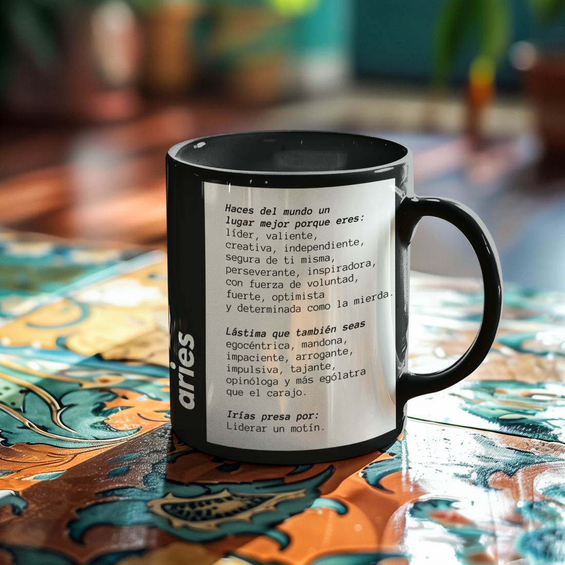 Taza Horóscopo Zodiacal - Aries