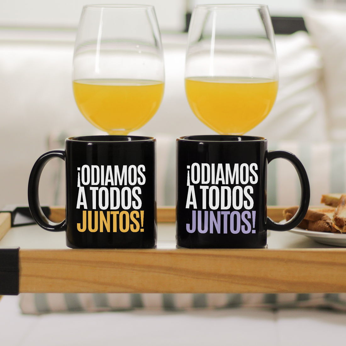 Tazas Match ¡Odiamos a todos juntos!