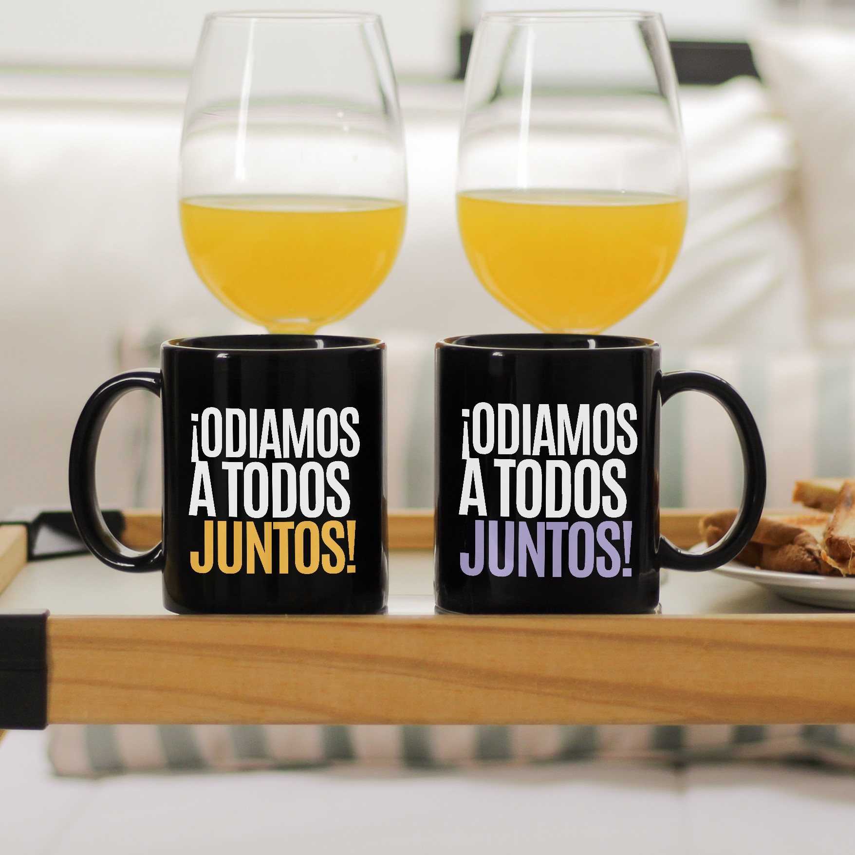 Tazas Match ¡Odiamos a todos juntos!