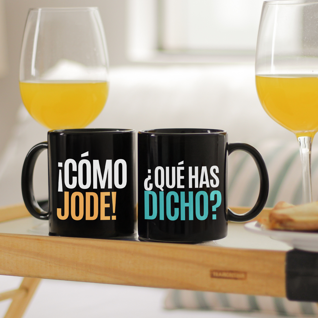 Tazas Match ¡Cómo Jode! ¿Qué has dicho?