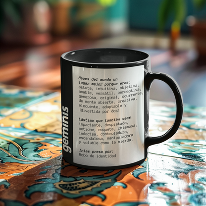 Taza Horóscopo Zodiacal - Géminis