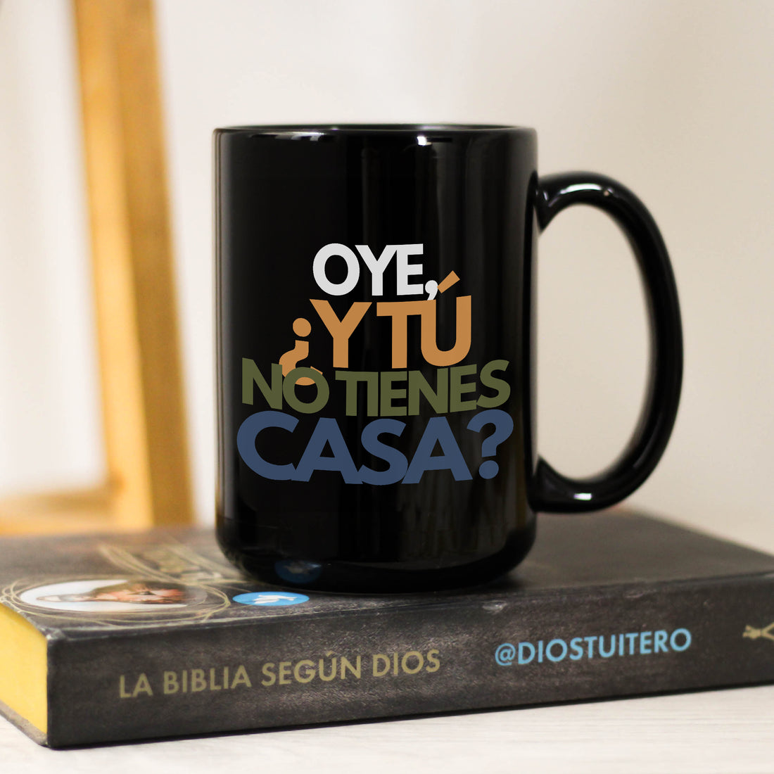 Taza Papá Negra Oye ¿Y tú no tienes casa?