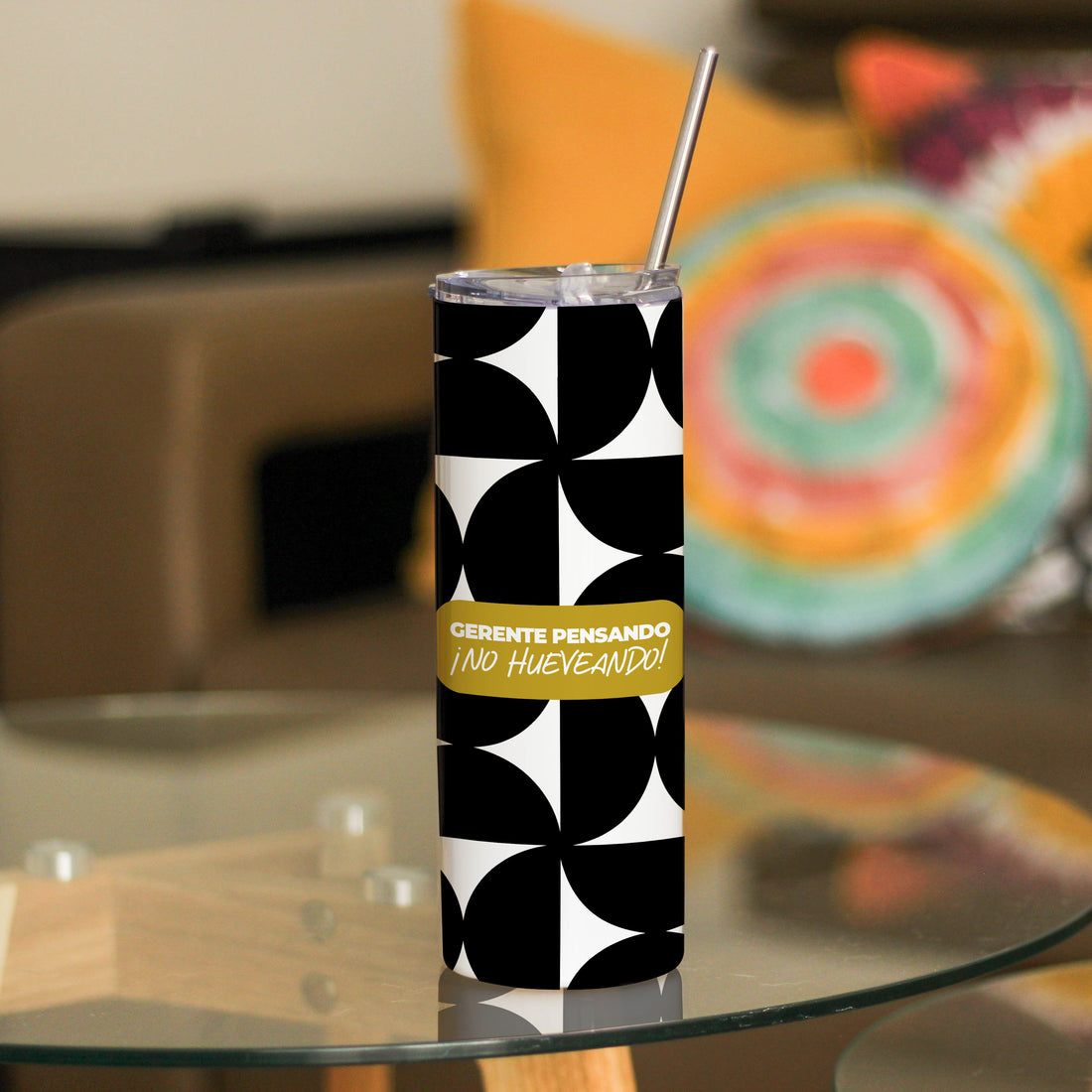 Tumbler Gerente pensando ¡No hueveando!