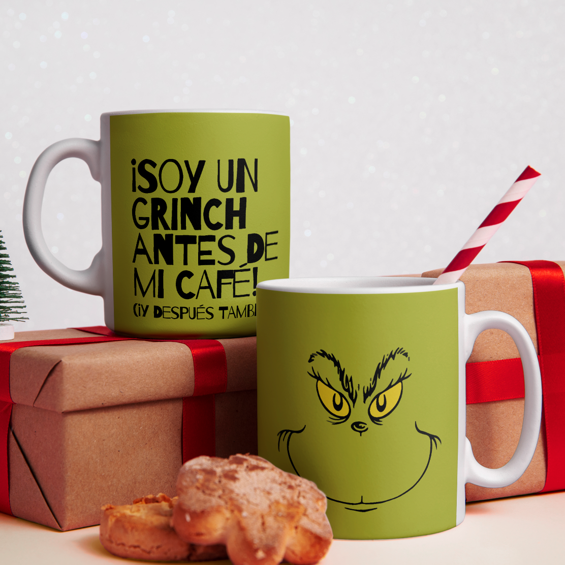 Taza Navideña - ¡Soy un Grinch antes de mi café!