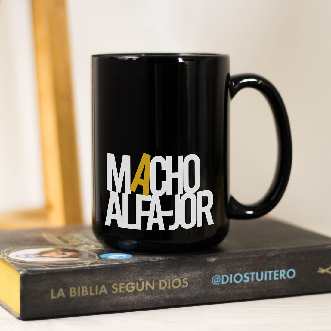 Taza Negra Macho Alfa-Jor