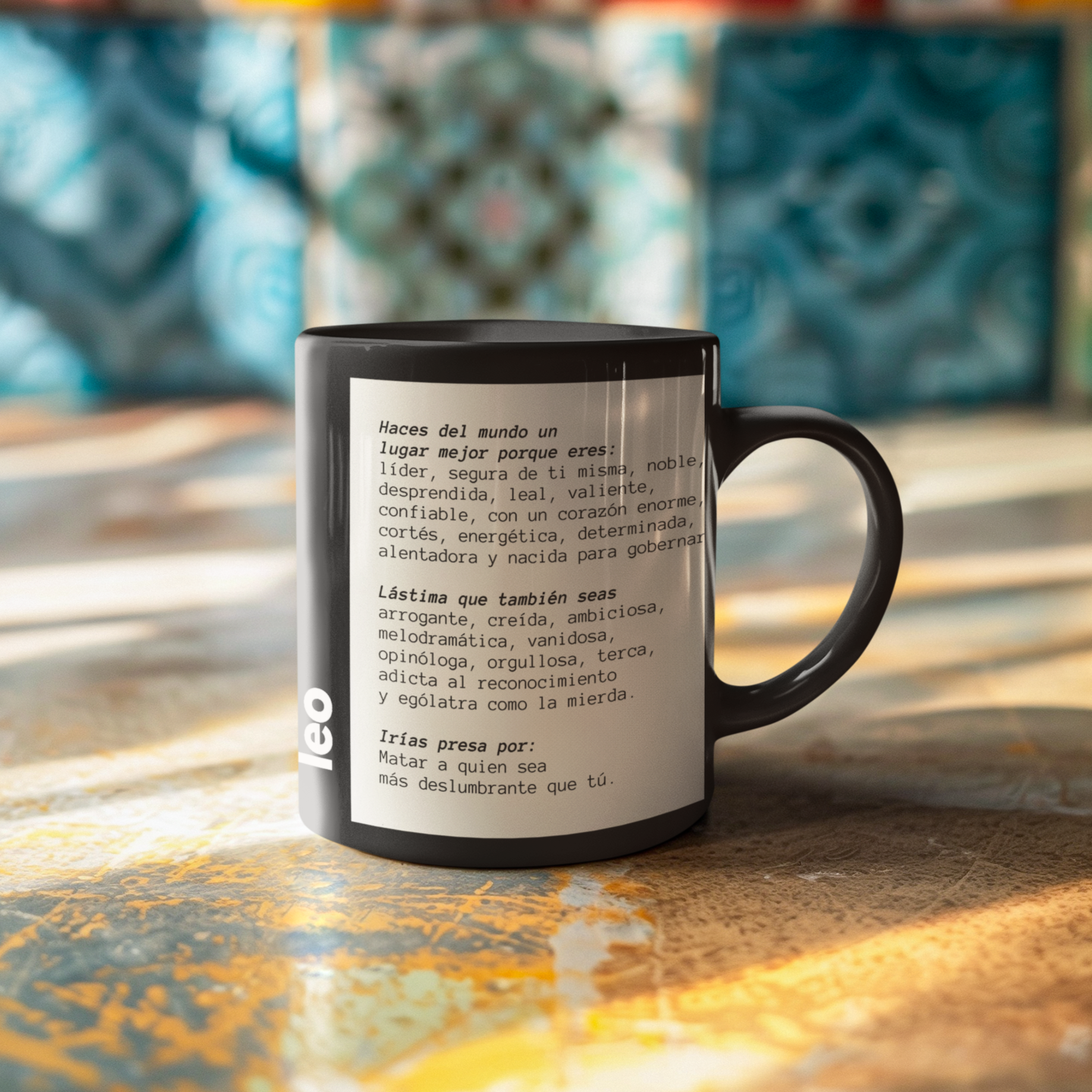 Taza Horóscopo Zodiacal - Leo
