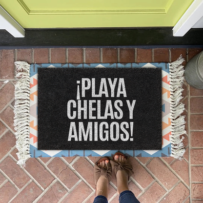 Felpudo Verano ¡Playa chelas y amigos!